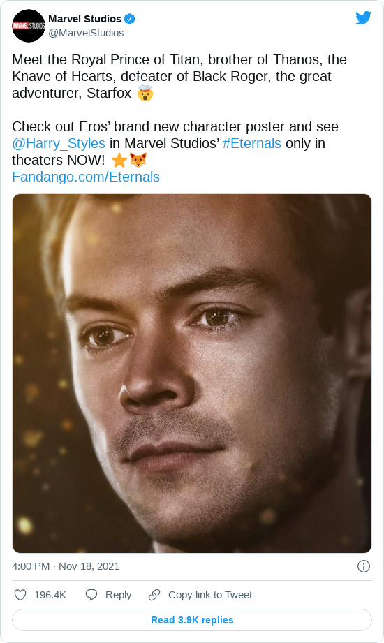 Eternals film afişi
