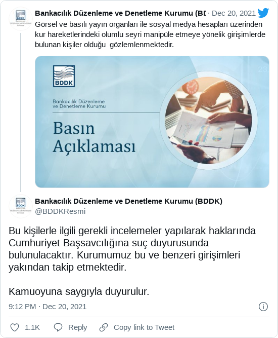 BDDK tweet'i 