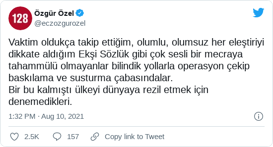 Özgür Özel Tweet