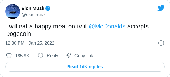 Elon Musk'ın tweeti